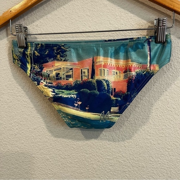 We are handsome bikini bottom low rise pink building and flamingo size xsmall - Picture 3 of 5